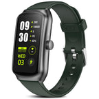anyloop Fitness Tracker with 24/7 Heart Rate/Swimming/Sleep/Calorie/Step Tracker IP68 Waterproof Smart Watch 100+ Sports Modes Fitness Watch for Women Men (Green fits 5.5-7.87 inch Wrist)