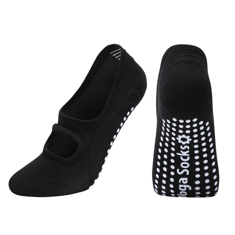 Backless aerobics Pilates socks dance trampoline fitness socks floor