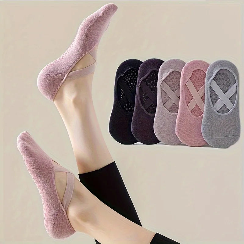 1/2/3/4/5 Anti-Slip yoga Socks Fitness Exercise Professional Anti-Slip