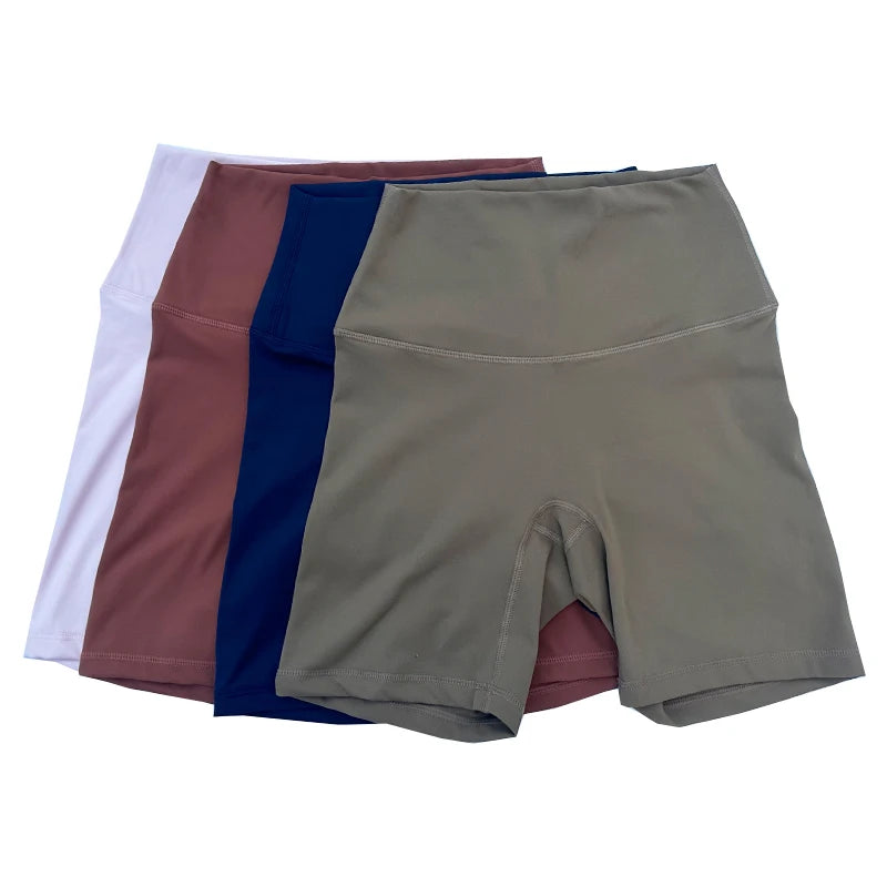 Women Sports Biker Shorts Women Naked Feeling High Waist Yoga Shorts