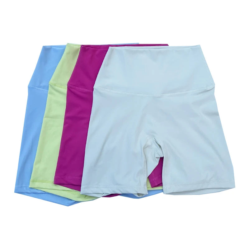 Women Sports Biker Shorts Women Naked Feeling High Waist Yoga Shorts
