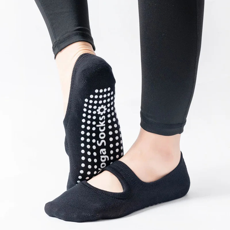 Backless aerobics Pilates socks dance trampoline fitness socks floor