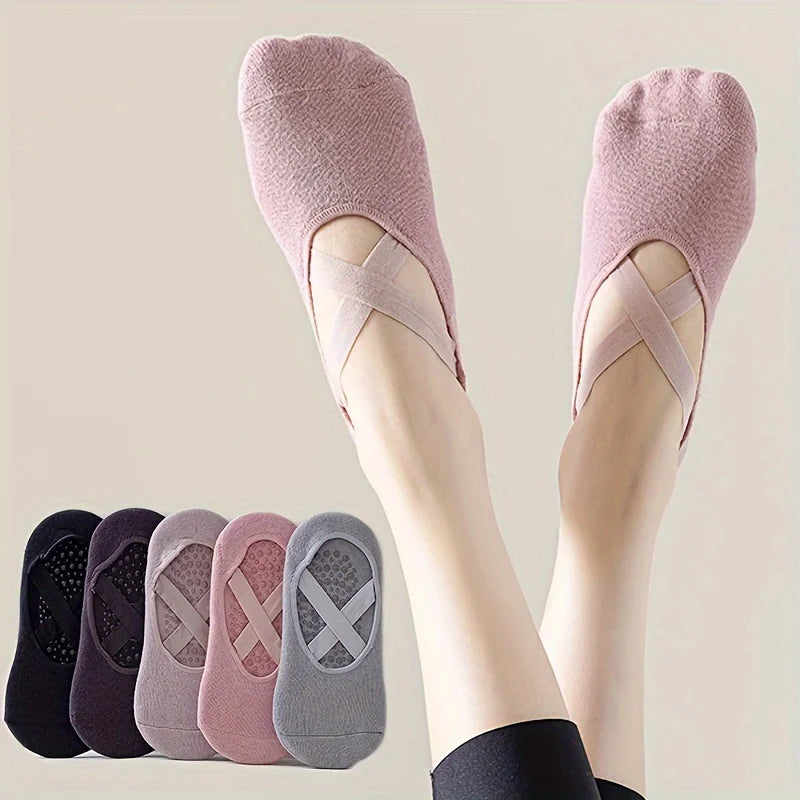 1/2/3/4/5 Anti-Slip yoga Socks Fitness Exercise Professional Anti-Slip