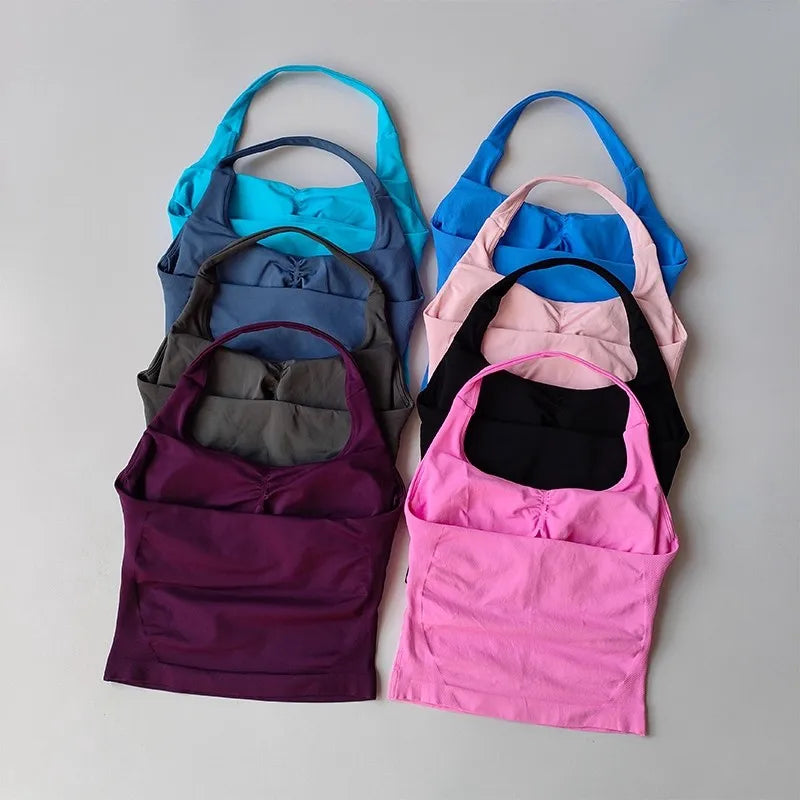 Halter Yoga Vest, Shockproof Running Sports, High-Strength Sports