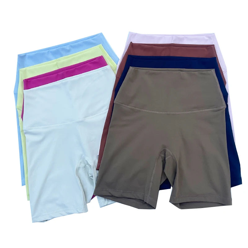 Women Sports Biker Shorts Women Naked Feeling High Waist Yoga Shorts