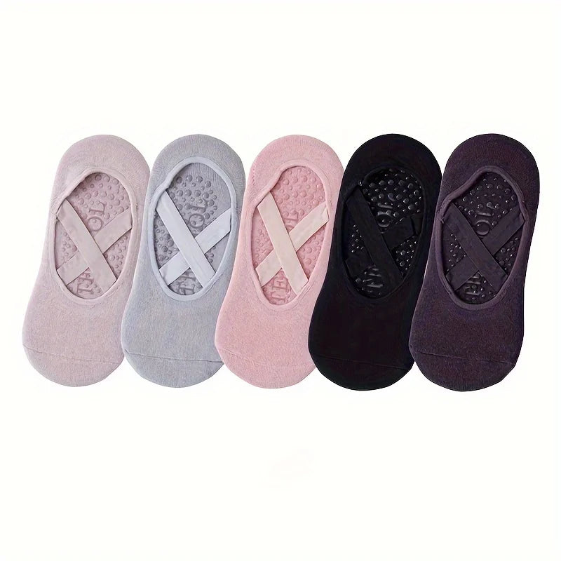 1/2/3/4/5 Anti-Slip yoga Socks Fitness Exercise Professional Anti-Slip