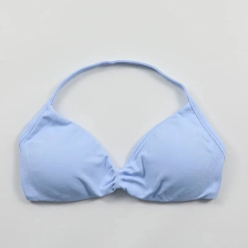 Women's High-Support Lace-Up Sports Bra - Thin-Strap Camisole,