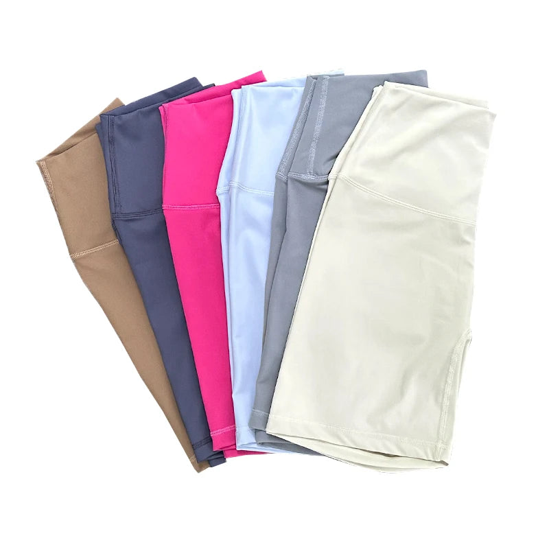 Women Sports Biker Shorts Women Naked Feeling High Waist Yoga Shorts